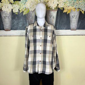 Men's Old Navy Regular-Fit Patterned Flannel Shirt - L